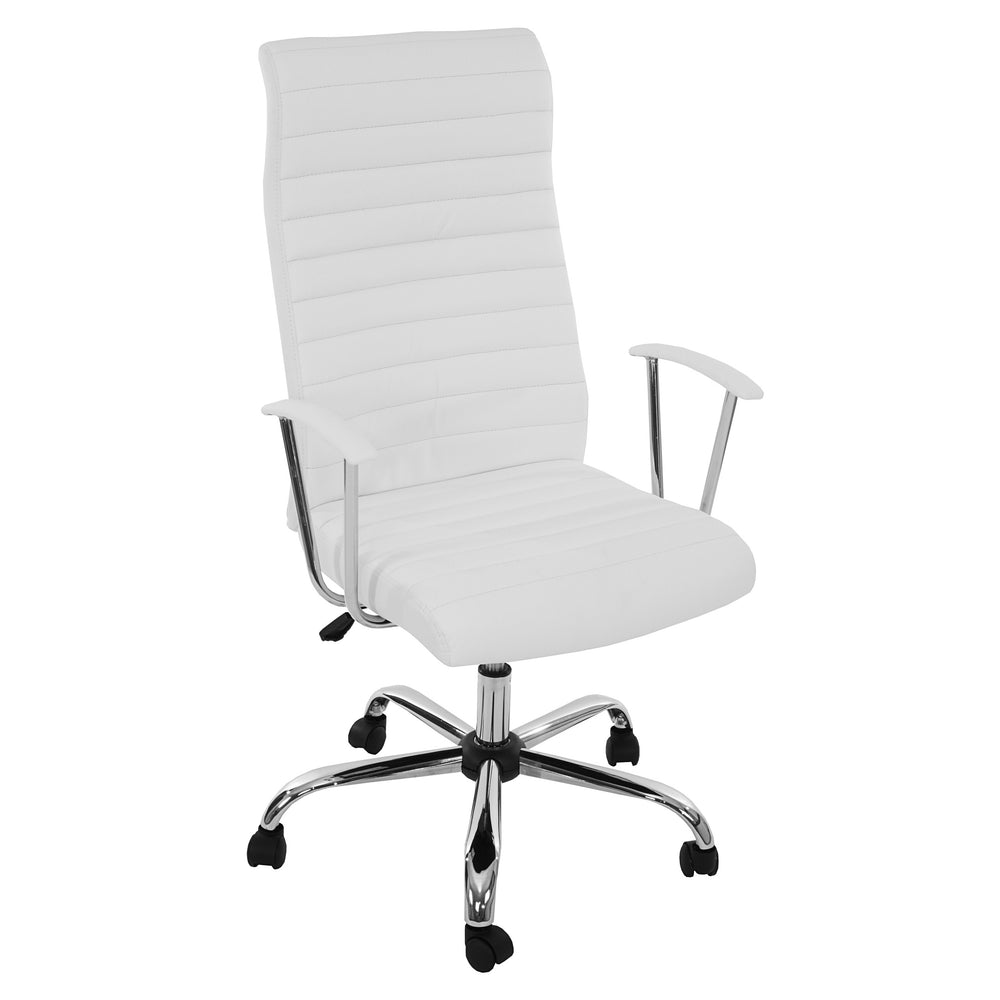 Bürostuhl Drehstuhl Chefsessel Cagliari ergonomische Form weiss