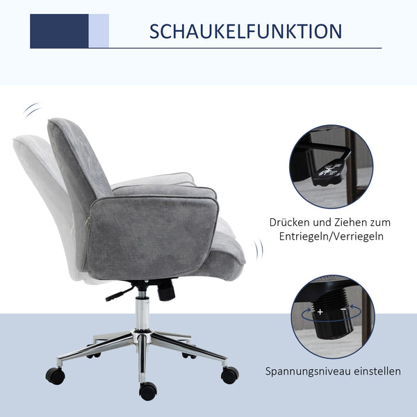 Office chair, home office chair with rocking function