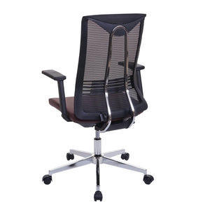 Bürostuhl JAM-J53 ergonomisch Kunstleder bordeaux-rot