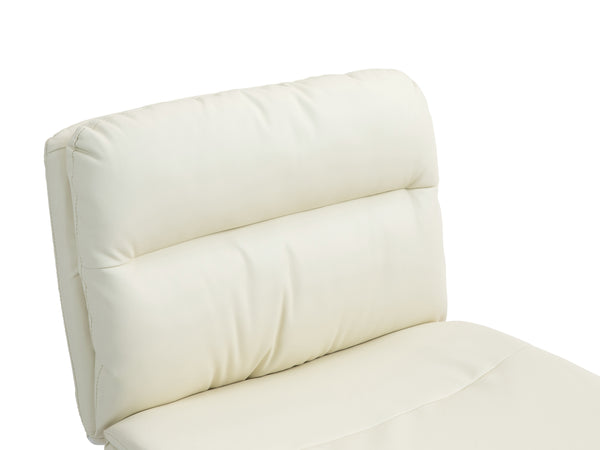 Leather office chair LYLES beige