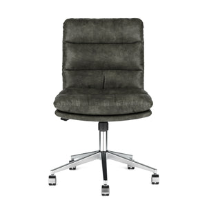 Bürostuhl Leder BILES anthrazit
