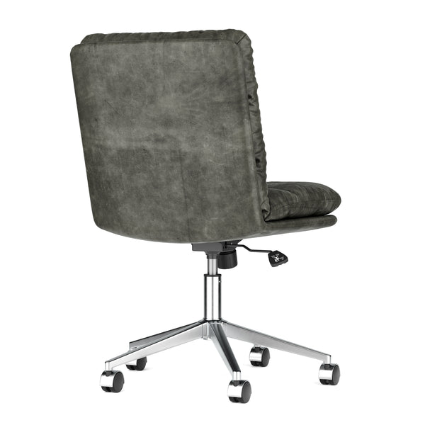 Bürostuhl Leder BILES anthrazit
