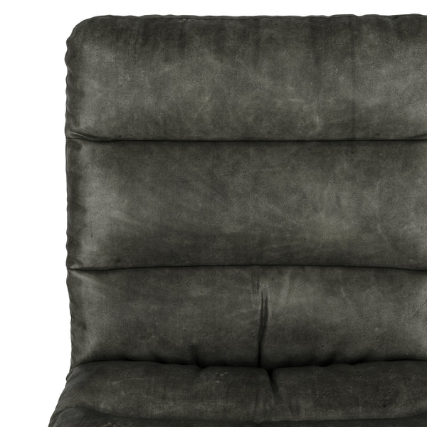 Bürostuhl Leder BILES anthrazit