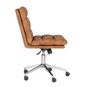 Leather office chair BILES brown