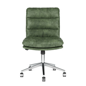 Bürostuhl Leder BILES grün