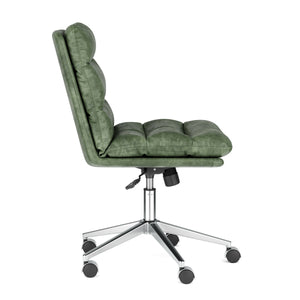 Bürostuhl Leder BILES grün