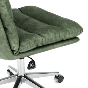 Bürostuhl Leder BILES grün