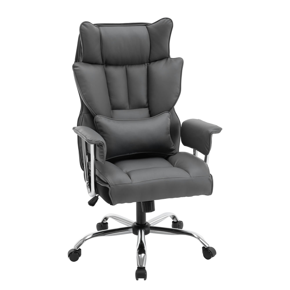 Bürostuhl Leder CHICAGO grau