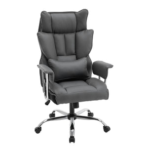 Bürostuhl Leder CHICAGO grau