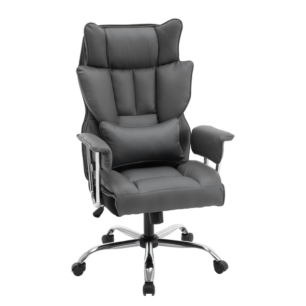 Bürostuhl Leder CHICAGO grau