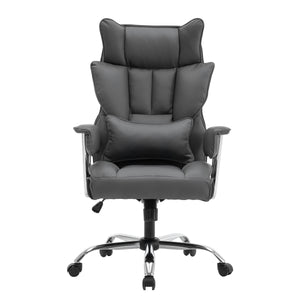 Bürostuhl Leder CHICAGO grau