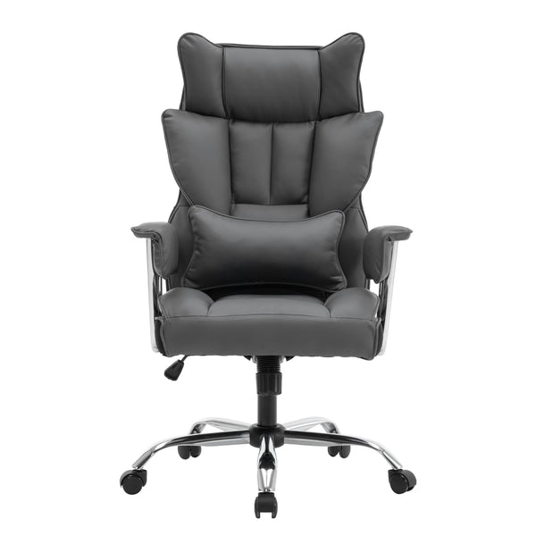 Bürostuhl Leder CHICAGO grau