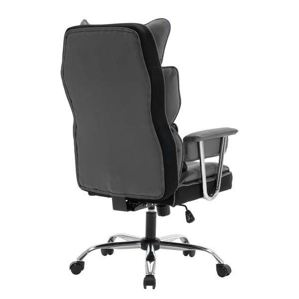 Bürostuhl Leder CHICAGO grau
