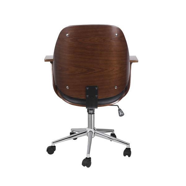 GATSBY leather office chair, brown/black