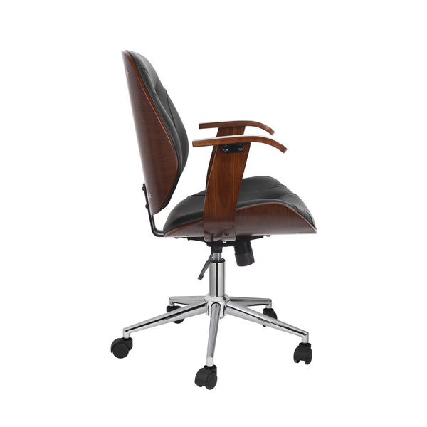 GATSBY leather office chair, brown/black