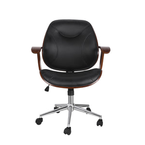 GATSBY leather office chair, brown/black