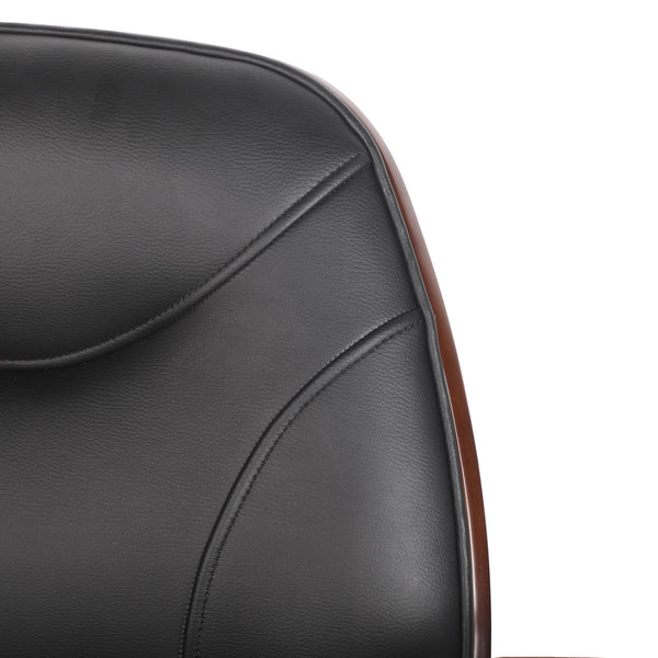 GATSBY leather office chair, brown/black
