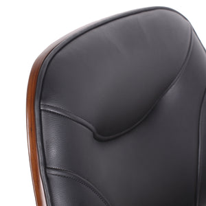 GATSBY leather office chair, brown/black