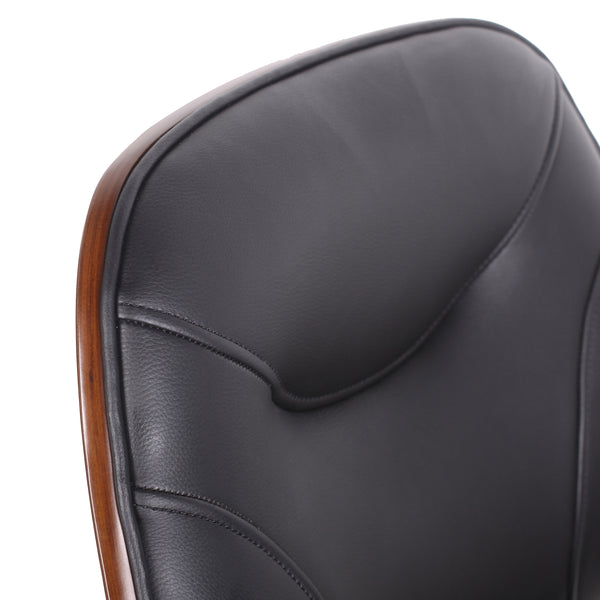GATSBY leather office chair, brown/black