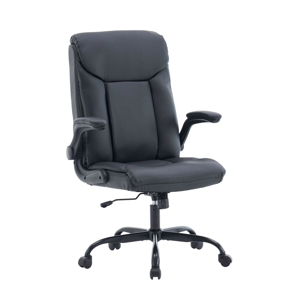 Office chair leather OPTIMUS black