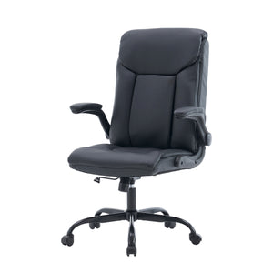 Office chair leather OPTIMUS black