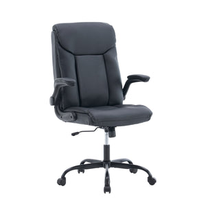 Office chair leather OPTIMUS black