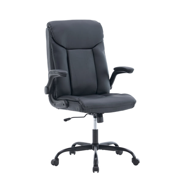 Office chair leather OPTIMUS black