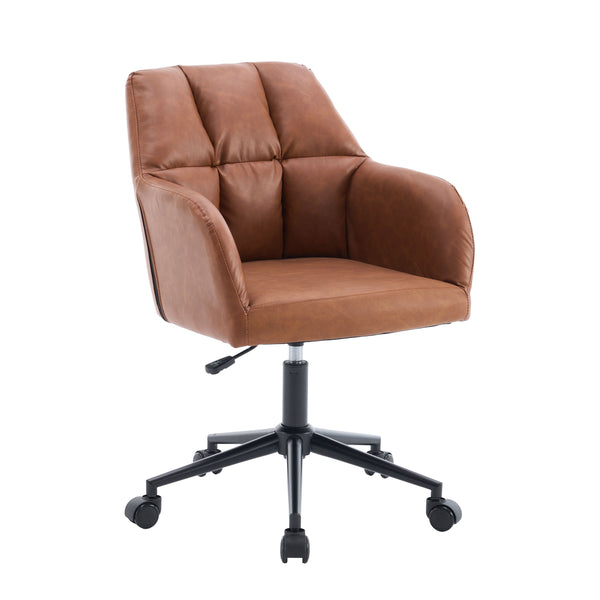 Office chair leather PORTO brown