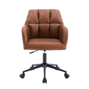 Office chair leather PORTO brown