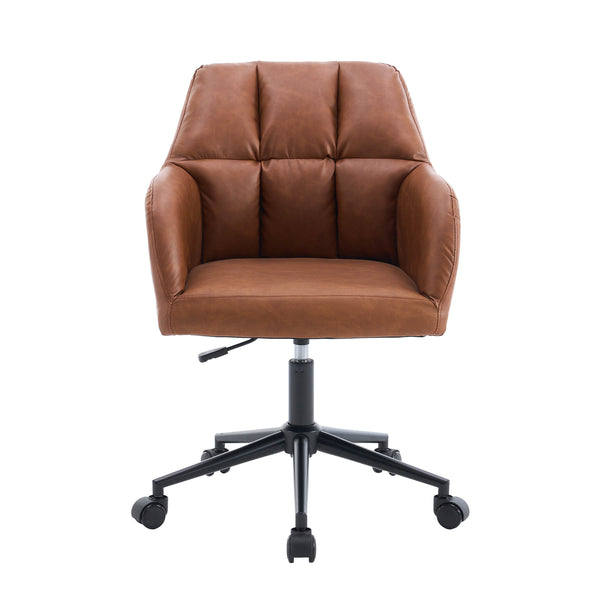 Office chair leather PORTO brown