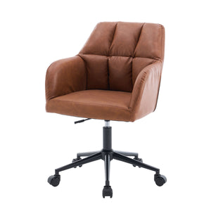 Office chair leather PORTO brown