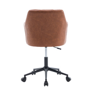 Office chair leather PORTO brown