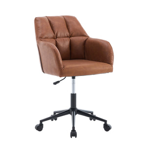 Office chair leather PORTO brown