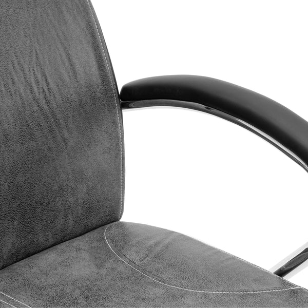 Bürostuhl Leder TENERIFE grau