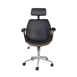 Leather office chair WINDSOR brown/black