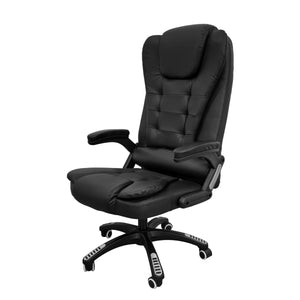 Bürostuhl Leder mit Massagefunktion BART schwarz