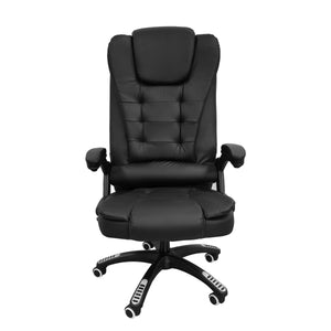 Bürostuhl Leder mit Massagefunktion BART schwarz