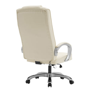 Bürostuhl Leder mit Massagefunktion SORRENTO beige