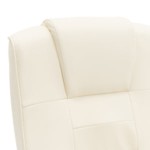 Bürostuhl Leder mit Massagefunktion SORRENTO beige