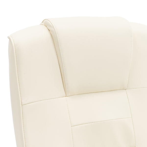 Bürostuhl Leder mit Massagefunktion SORRENTO beige