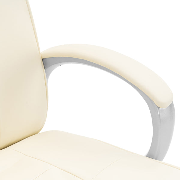 Bürostuhl Leder mit Massagefunktion SORRENTO beige
