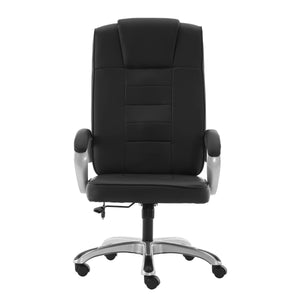 Bürostuhl Leder mit Massagefunktion SORRENTO schwarz