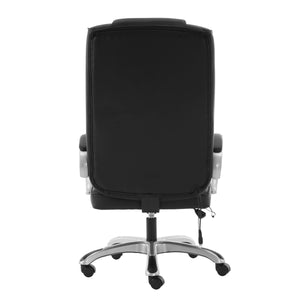 Bürostuhl Leder mit Massagefunktion SORRENTO schwarz
