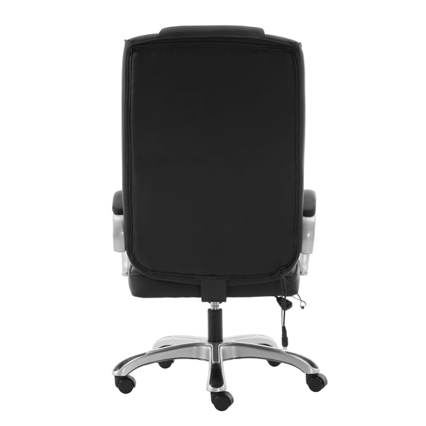 Bürostuhl Leder mit Massagefunktion SORRENTO schwarz