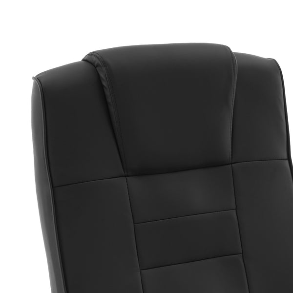 Bürostuhl Leder mit Massagefunktion SORRENTO schwarz