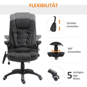 Bürostuhl Massage 6 Punkt Vibration mit Wärmefunktion