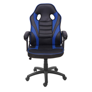 Bürostuhl Racing Chair Gaming-Chair schwarz blau