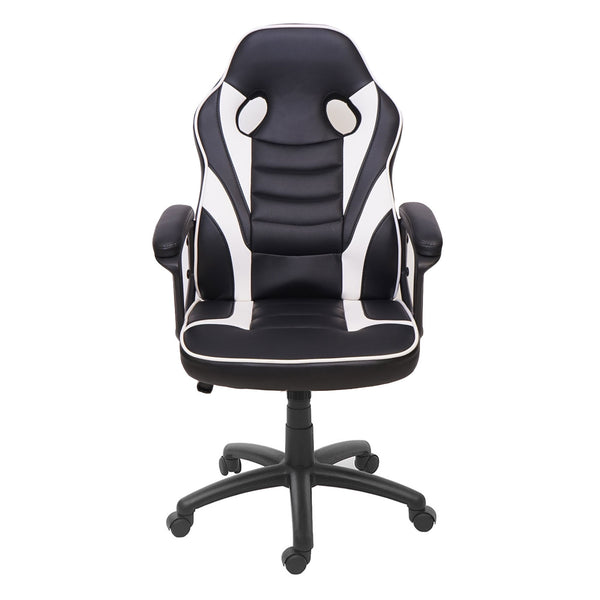 Bürostuhl Racing Chair Gaming-Chair schwarz weiss