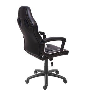 Bürostuhl Racing Chair Gaming-Chair schwarz weiss