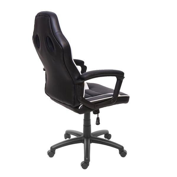 Bürostuhl Racing Chair Gaming-Chair schwarz weiss